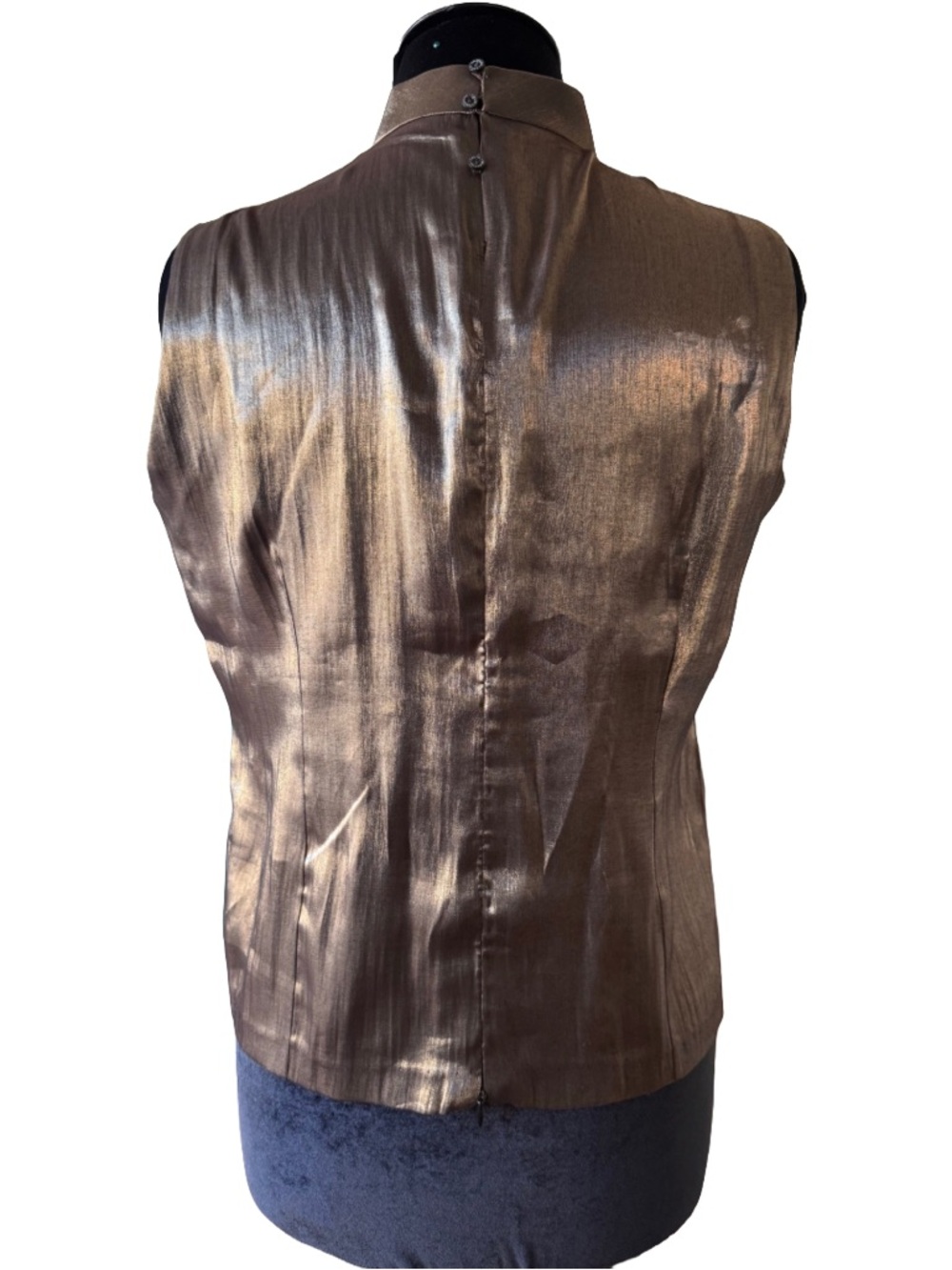 Y2K Asian Dragon Metallic Top - Picture 4 of 11